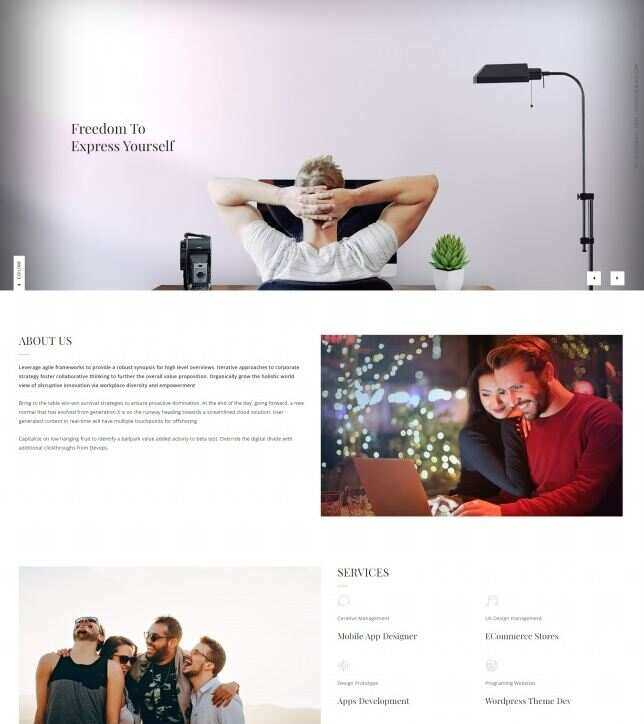 中小型互联网开发公司网站html模板 - 火火兔电子商城