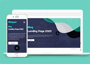 美食自媒体博客类网页模板源码 - 火火兔电子商城