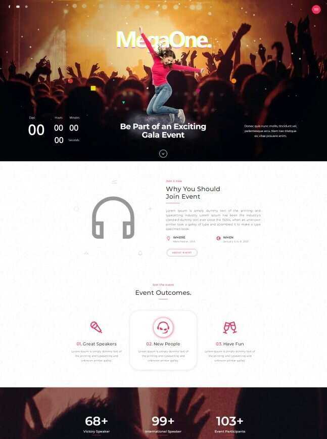 HTML5演唱会票务服务网站模板 - 火火兔电子商城