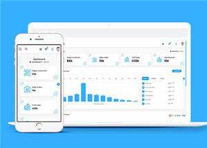 电商后台系统框架管理模板下载 - 火火兔电子商城