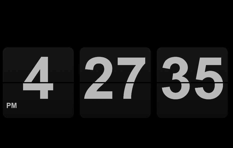 倒计时单页翻页时钟HTML源码，黑色翻页时钟HTML源码 - 火火兔电子商城