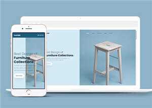 家居品牌公司响应式网页模板下载 - 火火兔电子商城