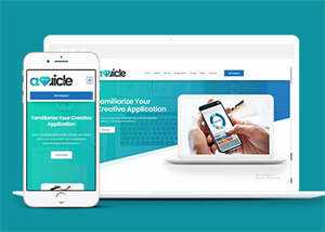 绿色APP创意设计网站模板源码 - 火火兔电子商城