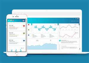 宽屏WOW后台管理网站模板下载 - 火火兔电子商城