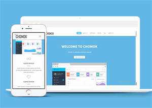 天蓝色CRM管理系统网站模板下载 - 火火兔电子商城