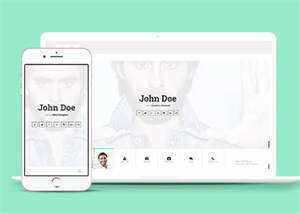 js切换个人简历主页类网站模板 - 火火兔电子商城