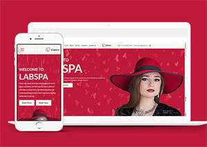 简洁女性护肤品牌企业网站模板 - 火火兔电子商城