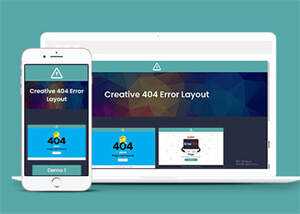 简洁个性化404错误页模板源码 - 火火兔电子商城