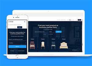 宽屏北欧风格家具商城网站模板 - 火火兔电子商城