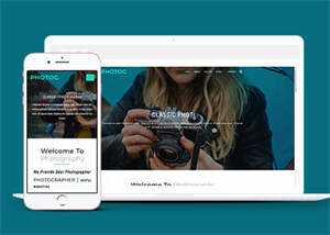 摄影工作室作品案例展示模板 - 火火兔电子商城