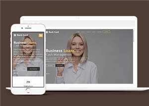 商业信贷行业响应式通用网站模板下载 - 火火兔电子商城