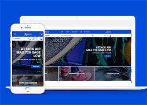 宽屏时尚运动鞋购物类网站模板 - 火火兔电子商城