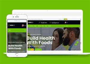 绿色有机食品农产品网站模板下载 - 火火兔电子商城