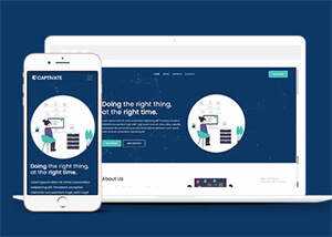 简洁公司项目投资类网站模板下载 - 火火兔电子商城