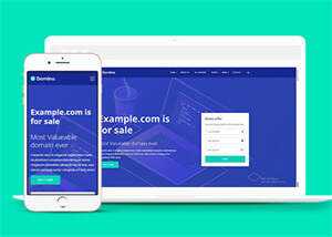 宽屏域名服务代理商HTML5模板下载 - 火火兔电子商城