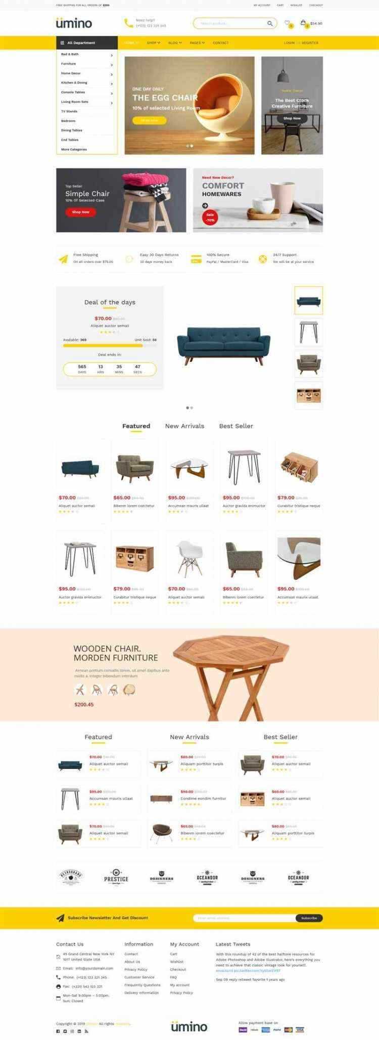 Bootstrap4响应式室内家具家居用品电商销售商城 - 火火兔电子商城