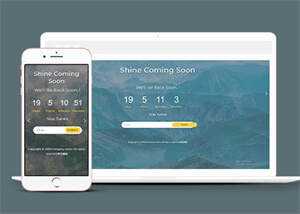 背景图倒计时网站模板源码下载 - 火火兔电子商城