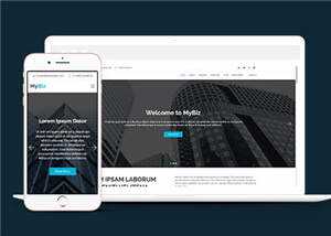 商务代理项目服务响应式网页模板 - 火火兔电子商城