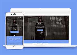 宽屏时尚女性服装展示网站模板 - 火火兔电子商城