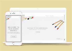 响应式极简4A广告公司企业模板 - 火火兔电子商城