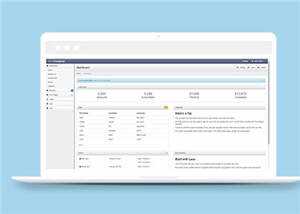 蓝色公司Bootstrap后台源码模板下载 - 火火兔电子商城