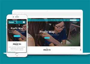 简洁企业人才培训网站模板源码 - 火火兔电子商城