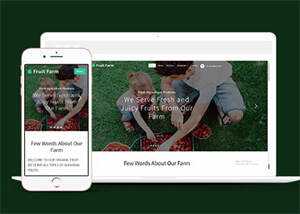 新鲜农产品类公司网站模板下载 - 火火兔电子商城