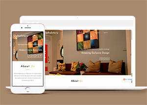 宽屏室内设计视差网站模板下载 - 火火兔电子商城