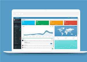 响应式简洁Bootstrap3后台源码模板下载 - 火火兔电子商城