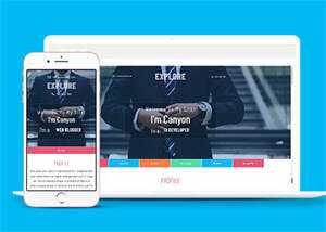 宽屏多彩时尚商务网站模板下载 - 火火兔电子商城