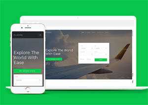 宽屏酒店客房在线预定CSS3模板 - 火火兔电子商城