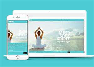 简洁功夫瑜伽健身网站模板源码 - 火火兔电子商城