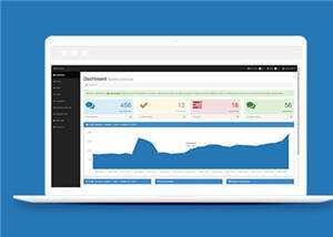 简约后台管理界面源码模板下载 - 火火兔电子商城