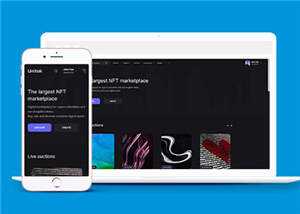宽屏数字市场交易平台网站模板下载 - 火火兔电子商城