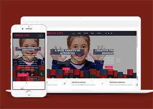 宽屏图书教育HTML网站模板源码 - 火火兔电子商城