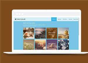 简洁画廊摄影图库类源码模板下载 - 火火兔电子商城