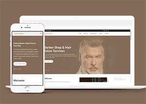 明星御用发型师网站模板下载 - 火火兔电子商城