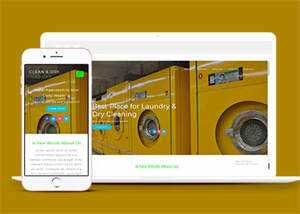 响应式洗衣机维修点网站模板 - 火火兔电子商城