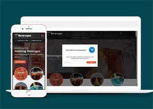 响应式鸡尾酒公司网站模板 - 火火兔电子商城