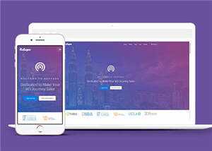 简洁项目介绍展示交互响应式网站模板下载 - 火火兔电子商城