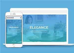 简洁服务展示动态公司响应式网页模板下载 - 火火兔电子商城