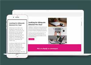 简洁商务创造营销服务响应式网页模板下载 - 火火兔电子商城