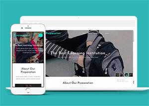 响应式宽屏教育学习网站模板 - 火火兔电子商城