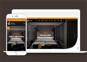 宽屏室内装饰设计公司网站模板 - 火火兔电子商城