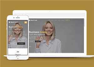 宽屏商业信贷服务公司响应式网站模板下载 - 火火兔电子商城