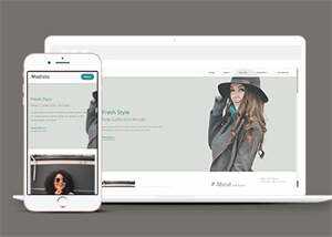 新颖时尚女装品牌企业网站模板 - 火火兔电子商城