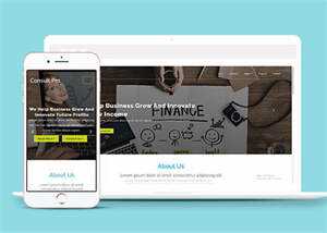 宽屏企业创新设计网站模板下载 - 火火兔电子商城