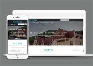 宽屏国外别墅展示类网站模板 - 火火兔电子商城