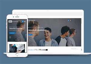右侧导航隐藏教育类网站模板 - 火火兔电子商城