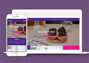 面包烘焙品牌加盟网站模板下载 - 火火兔电子商城